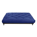 Mozaic Full Size 10-inch Cotton Twill Futon Mattress, Blue