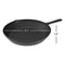 Home-Complete HC-5003 Frying Pans-Set of 3 Cast Iron Pre-Seasoned Nonstick Skillets in 10”, 8”, 6” Cook Eggs, Meat, Pancakes, and More-Kitchen Cookware, 3-Pack, Black