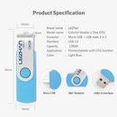 LEIZHAN OTG 32GB USB Flash Drive USB 2.0 Micro USB Pen Drive Memory Stick u Disk (Blue)