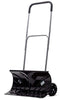 Power Heavy Duty Rolling Snow Pusher with 6” Pivot Wheels (Black Color)