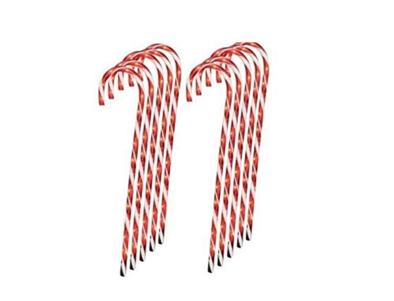 Lighted Candy Cane Pathway Markers (28") -Set of 12 (4-3 packs)