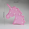 Pooqla LED Night Light Lamp Kids Marquee Letter Lights Unicorn Shape Signs Light Up Christmas Party Wall Decoration Battery Operated (Pink)