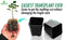 48 pcs Plastic Nursery Pot for Plants 2.75" Square x 3.25" Seed Starting/Transplant Plant Containers for Tomatoes Basil Peppers Mint with 48 Label Markers and Drain Holes for Germination with Ebook