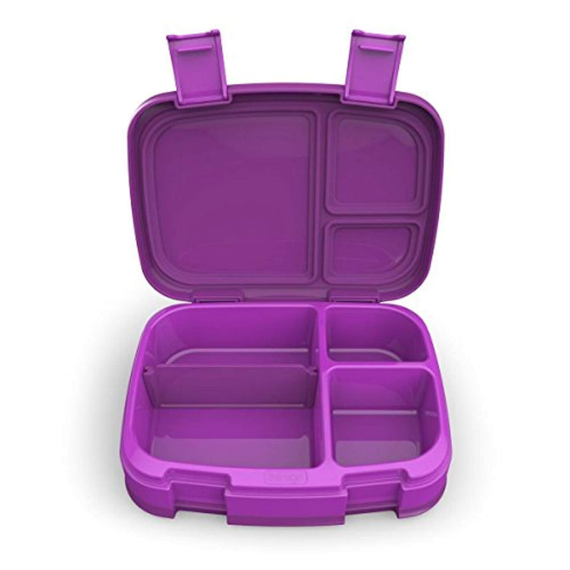 Bentgo Fresh (Purple) – Leak-Proof & Versatile 4-Compartment Bento-Style Lunch Box – Ideal for Portion-Control and Balanced Eating On-The-Go – BPA-Free and Food-Safe Materials