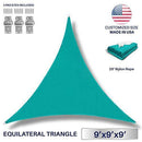 Windscreen4less 8' x 8' x 8' Triangle Sun Shade Sail - Beige Durable UV Shelter Canopy for Patio Outdoor Backyard - Custom Size Available