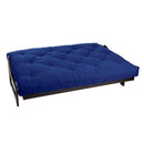 Mozaic Full Size 10-inch Cotton Twill Futon Mattress, Blue