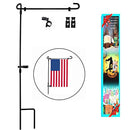 HOOSUN Garden Flag Stand Yard Flag Stand Pole Holder 36.5"" H x 16.5"" W Fits 12.5"" x 18"" Flag Without Flag