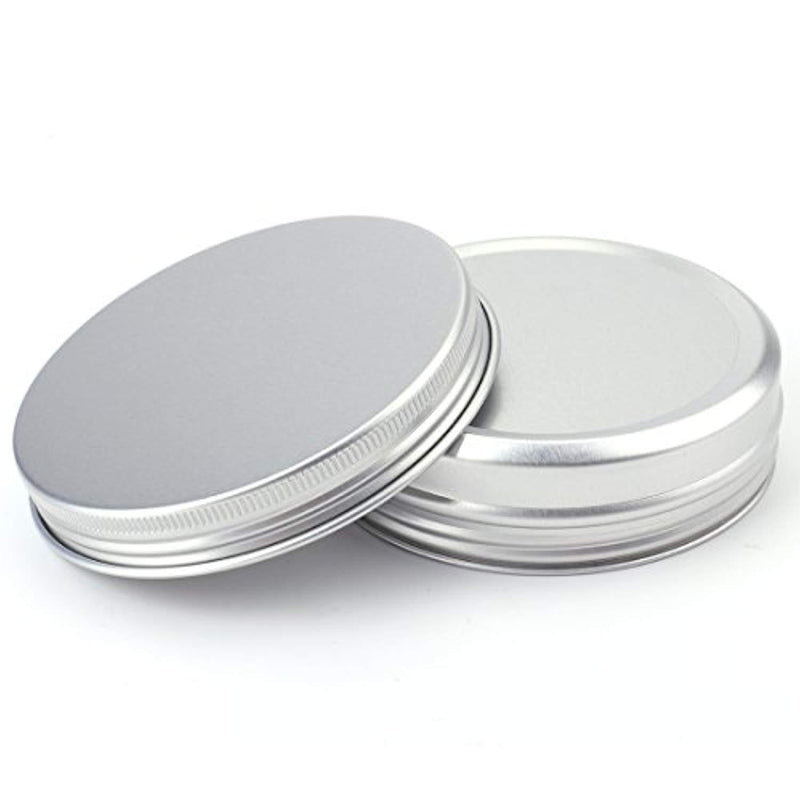 Tosnail 4 oz Aluminum Screw Top Round Tins Empty Tins - Pack of 12