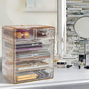 Sorbus Cosmetics Makeup and Jewelry Big Storage Display-Stylish Vanity, Bathroom Case, 4 Large, 2 Small Drawers, Clear