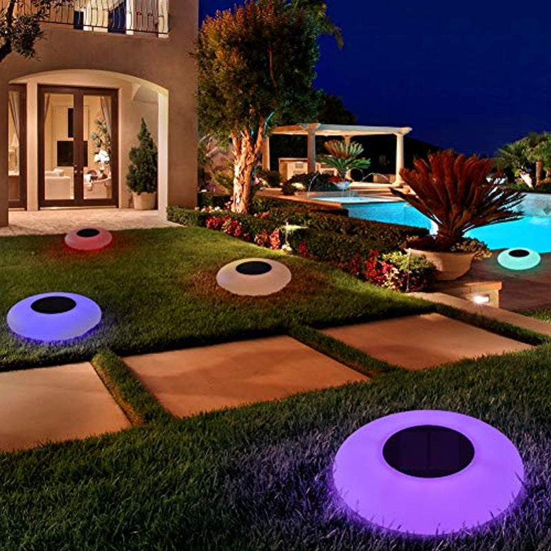 Blibly Swimming Pool Lights Solar Floating Light with Multi-Color LED Waterproof Outdoor Garden Lights