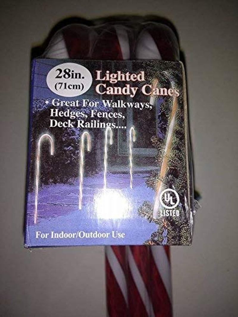 Lighted Candy Cane Pathway Markers (28") -Set of 12 (4-3 packs)