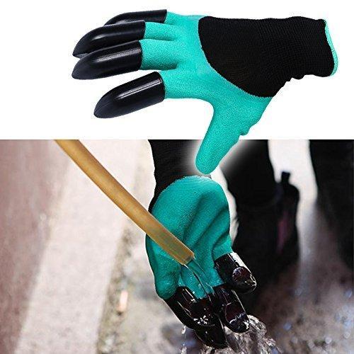 Garden Genie Gloves with Fingertips Claws Quick (Double Claw)by Awefrank --Safe for Rose Pruning –Best Gardening Tool -Best Gift for Gardeners-Great for Digging Weeding Seeding poking