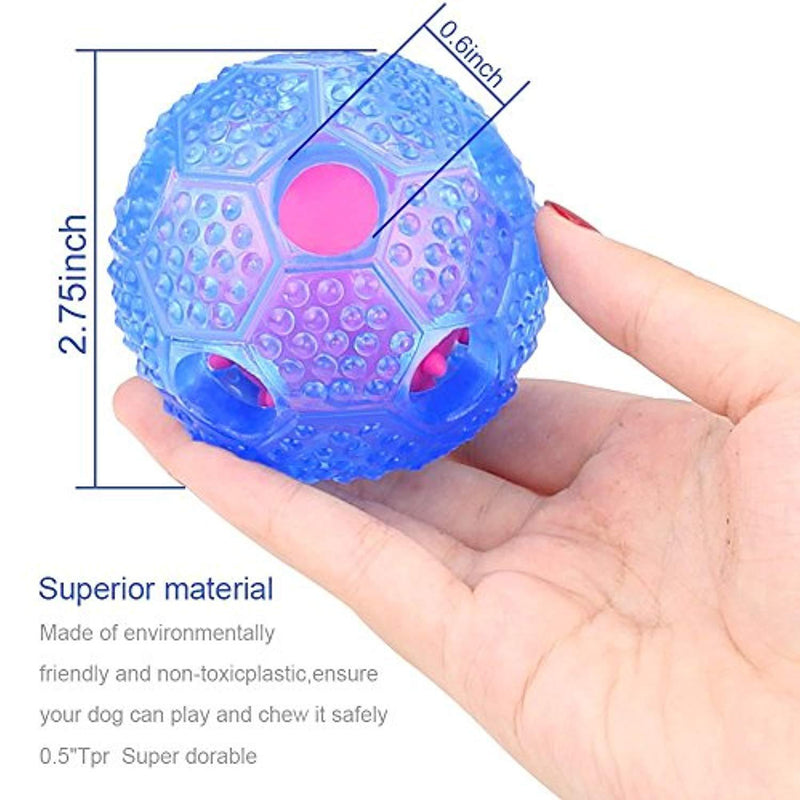 Rosmax Interactive Dog Toy - IQ Treat Ball Food Dispensing Toys for Small Medium Large Dogs Durable Chew Ball - Nontoxic Rubber and Bouncy Dog Ball - Cleans Teeth