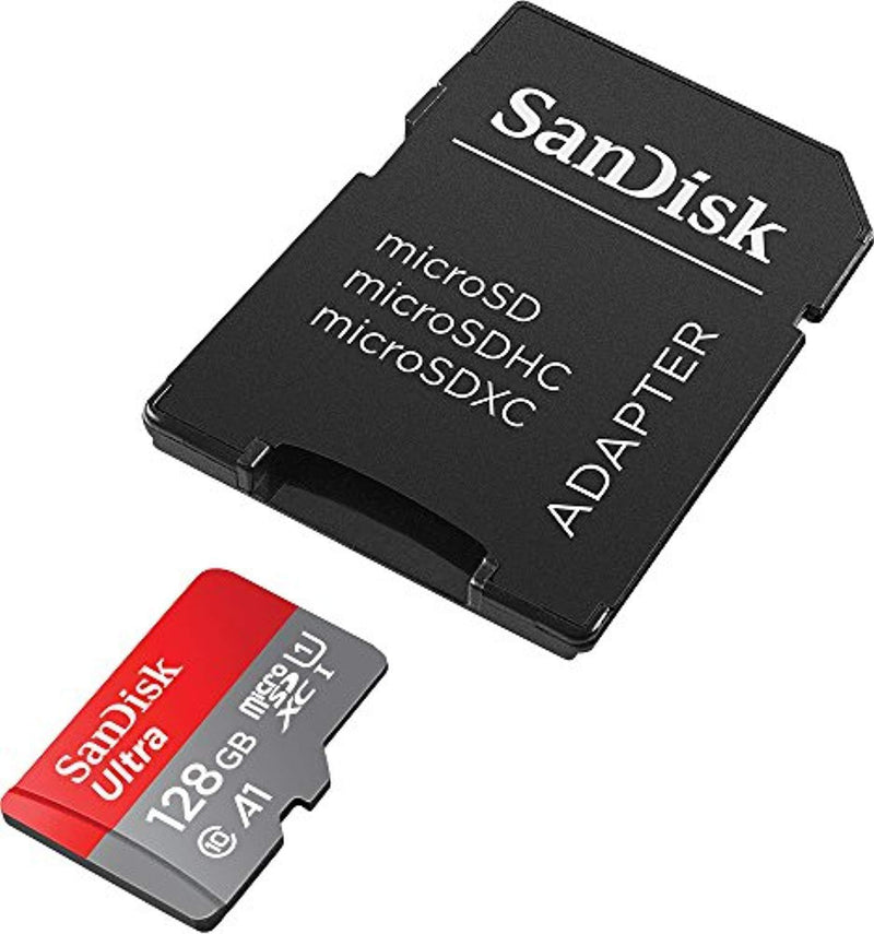 Sandisk Ultra 128GB Micro SDXC UHS-I Card with Adapter -  100MB/s U1 A1 - SDSQUAR-128G-GN6MA