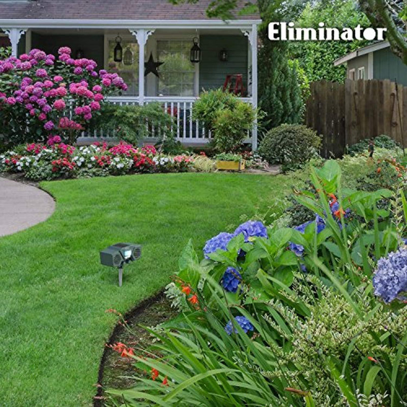 Eliminator Advanced Electric Solar Outdoor Animal and Rodent Pest Repeller for Deer, Dogs, Cats, Birds, etc. [UPGRADED VERSION]