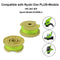 Thten Weed Eater Replacement Spools Compatible with Ryobi One Plus+ 18V 24V 40V AC80RL3 with AC14HCA String Trimmer Cap Covers 11ft 0.080” Cordless Auto-Feed Twist Single Line (6 Spool, 1 Cap) by Faracent