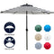 Sunnyglade 9' Patio Umbrella Outdoor Table Umbrella with 8 Sturdy Ribs (Tan)