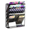 Wall Hanging File Holder Organizer for Office Home, 5-Tier Black Metal- Yuugen Products