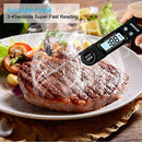 ELYAN Kitchen Thermometer Meat Thermometer Cooking Thermometer BBQ Thermometer Report Thermometer Instant Read Thermometer with Blue Backlit LCD Display Voice for Grilling Food Milk Bath Water