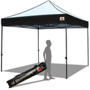 ABCCANOPY Pop up Canopy Tent Commercial Instant Shelter with Wheeled Carry Bag, 10x10 FT Navy Blue