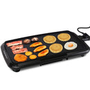 Aigostar Varmo Nonstick Electric Griddles - Pancakes Griddle Grill with Drip Tray, 10” x 20” Family-Sized, Black