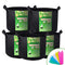 VIVOSUN 5-Pack 10 Gallon Plant Grow Bags, Premium Series Thichkened Non-Woven Aeration Fabric Pots w/Handles - Reinforced Weight Capacity & Extremely Durable (Black)