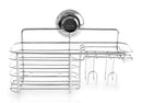 BINO SMARTSUCTION Rust Proof Stainless Steel Shower Caddy, Combo Basket