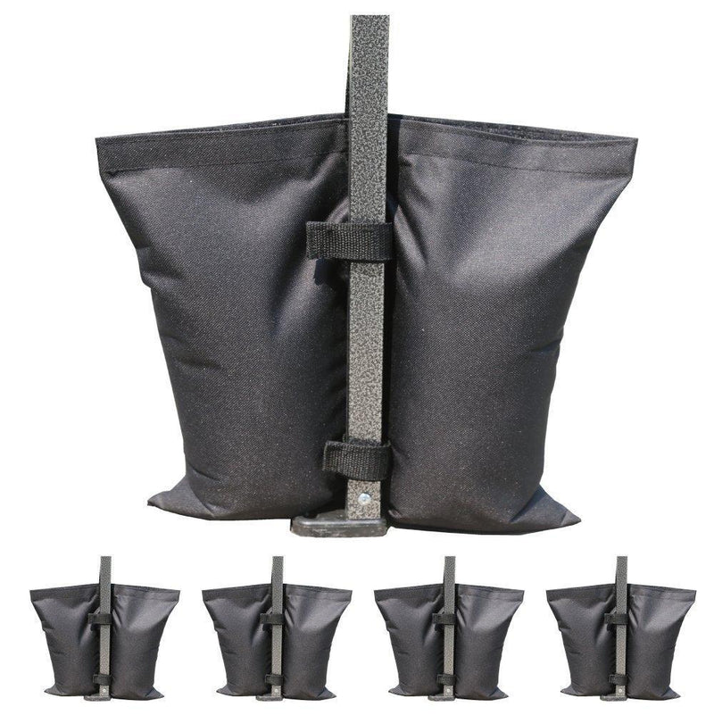 MASTERCANOPY Set of 4 Weights Bags for Pop Up Portable Folding Canopy, Black