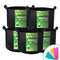 VIVOSUN 5-Pack 10 Gallon Plant Grow Bags, Premium Series Thichkened Non-Woven Aeration Fabric Pots w/Handles - Reinforced Weight Capacity & Extremely Durable (Black)