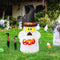 MAOYUE 5ft Halloween Inflatable Ghost Boo Halloween Blow Up Outdoor Halloween Decorations Built-in LED Lights with Tethers, Stakes, Holiday Inflatables for Outdoor, Yard Decorations, Lawn, Party