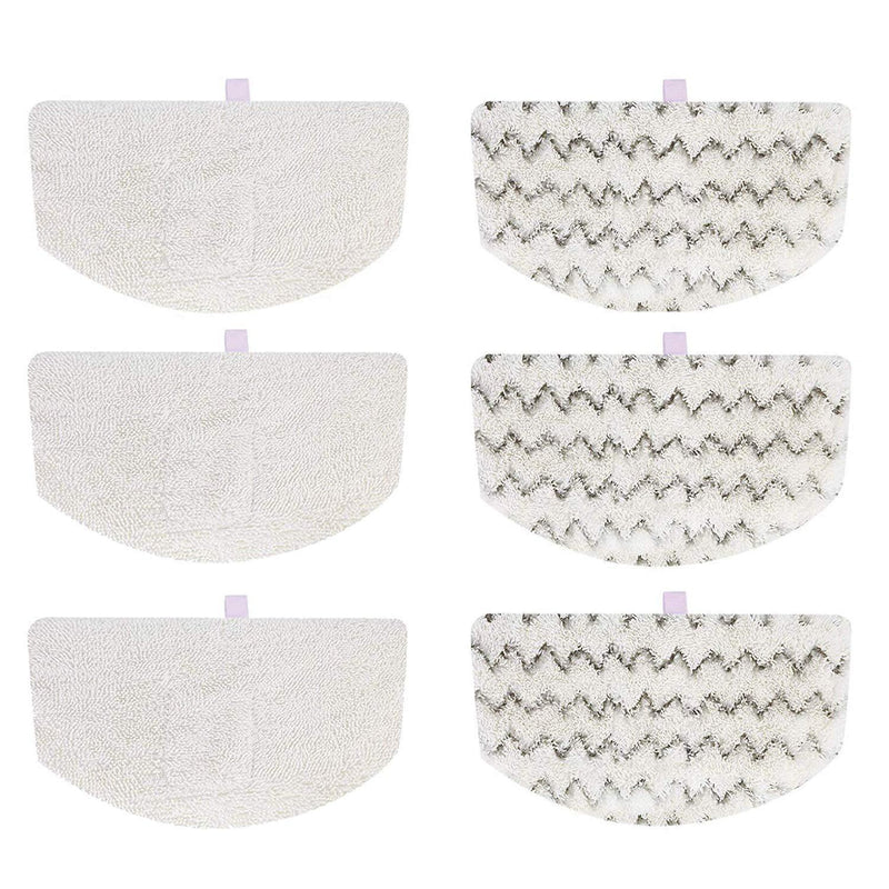 Paros Products 6 - Pack Washable/Reusable Steam Mop Pad Replacements (Quality Certified) for Bissell PowerFresh 1940 1440 1544 Series; Model 19402, 19404, 19408, 1940A, 1940Q, 1940T,...