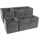 Sorbus Storage Cube Basket Bin, 6 Pack Navy Blue