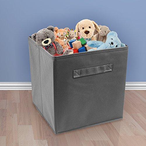 Sorbus Storage Cube Basket Bin, 6 Pack Navy Blue